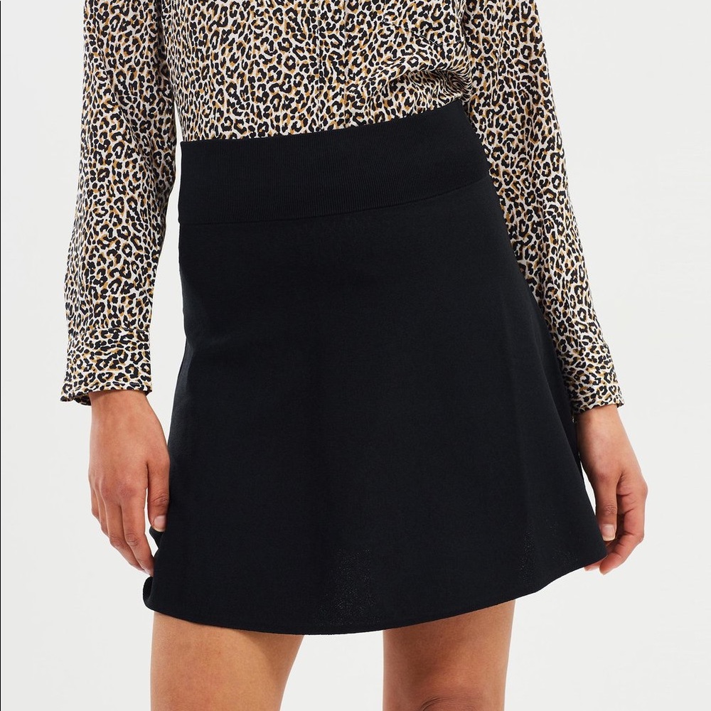 J. Crew ‘Logie’ Black Knit Mini Skirt